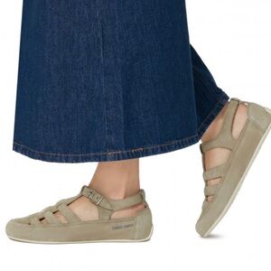 Candice cooper ROCK T-BAR Suede sandals in Grey size 39